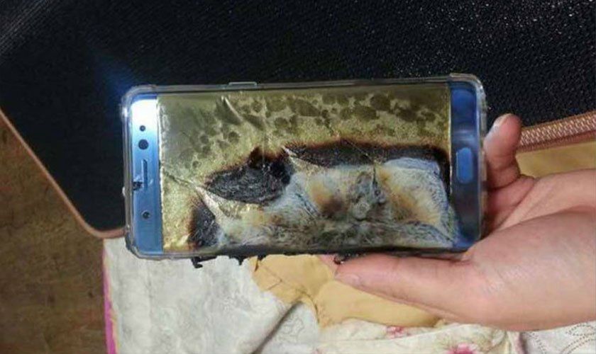 Note 7 explosionado