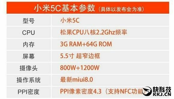 xiaomi Mi 5C