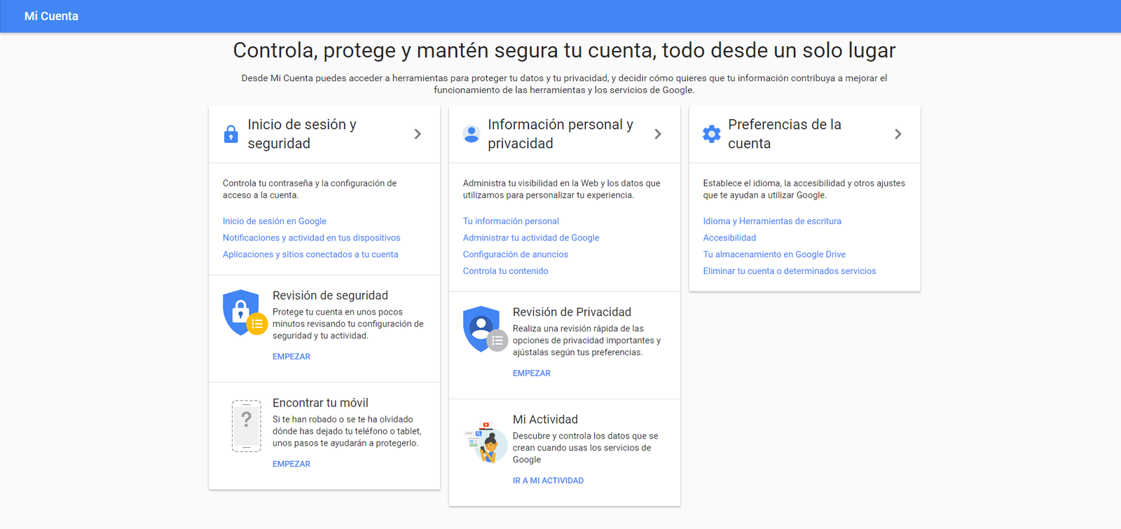 Mi cuenta