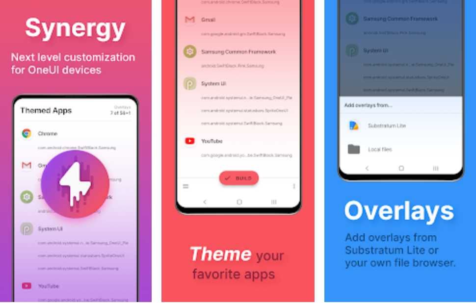 Synergy te permitirá usar de nuevo Substratum en Samsung One UI