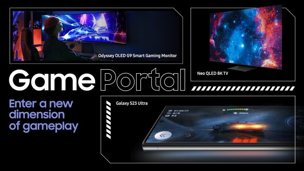 Material promocional de Game Portal de Samsung.