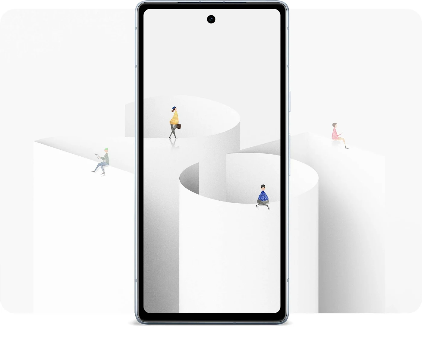 Nuevo fondo de pantalla minimalista de Pixel Superfans.