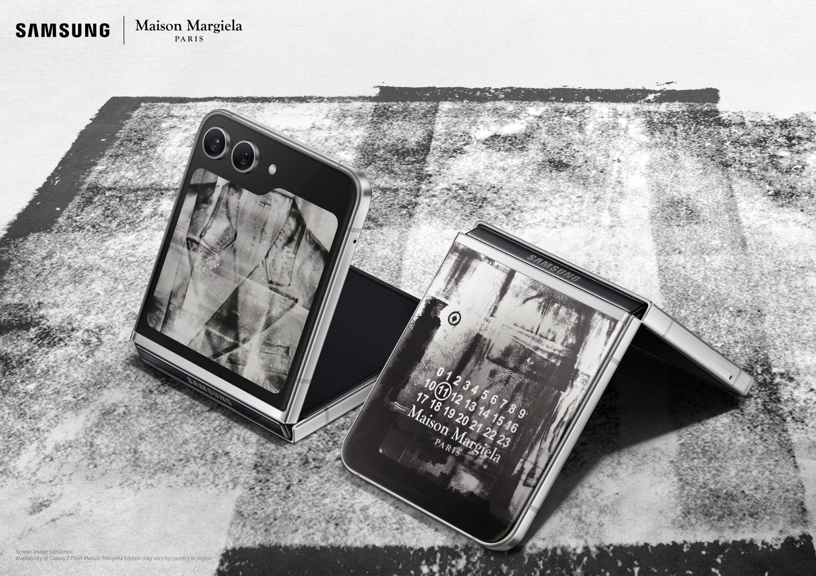 Edición especial del Samsung Galaxy Z Flip5 en colaboración con Maison Margiela