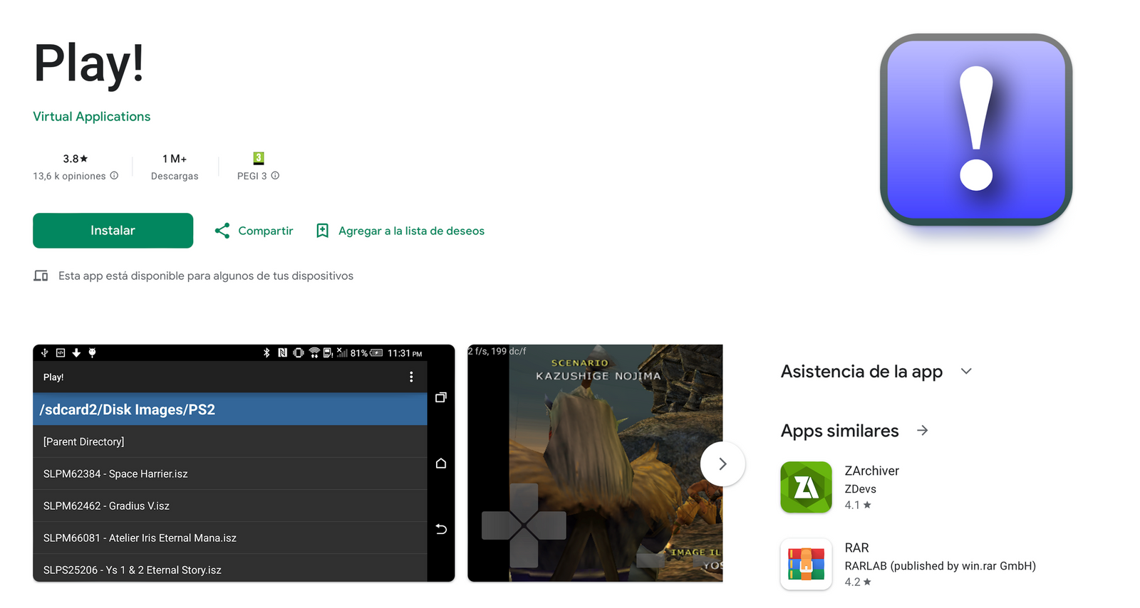 Play! Emulator: El segundo mejor emulador de PS2 para Android con un 220% de mejora en rendimiento
