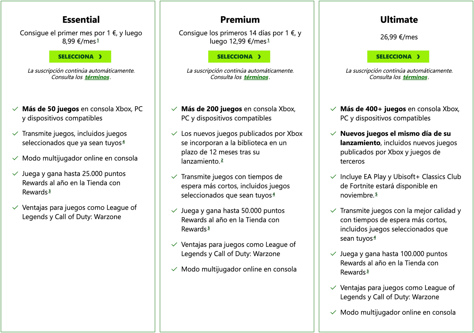 Nuevos precios para Xbox Game Pass